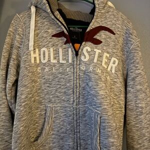 Vintage Hollister SHERPA lined Hoodie Womens Small